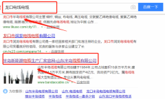 山東半島線纜有限公司與本司簽約網(wǎng)絡(luò)營銷項目