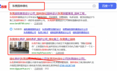 東莞市*上園林景觀有限公司跟本公司簽訂網絡推廣合同