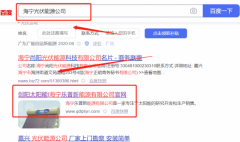 海寧*普新能源有限公司關鍵詞推廣整合營銷推廣