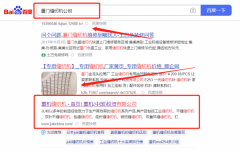 重*(中國)投資有限公司廈門分公司SEO優化排名效果展示