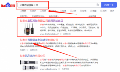 長春市*紅科技有限公司整站優化快上詞效果展示